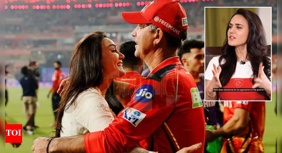 ‘You need to come sit with me in the dugout’: PBKS coach Ricky Ponting to Preity Zinta, justifies aggressive nature on pitch | Cricket News