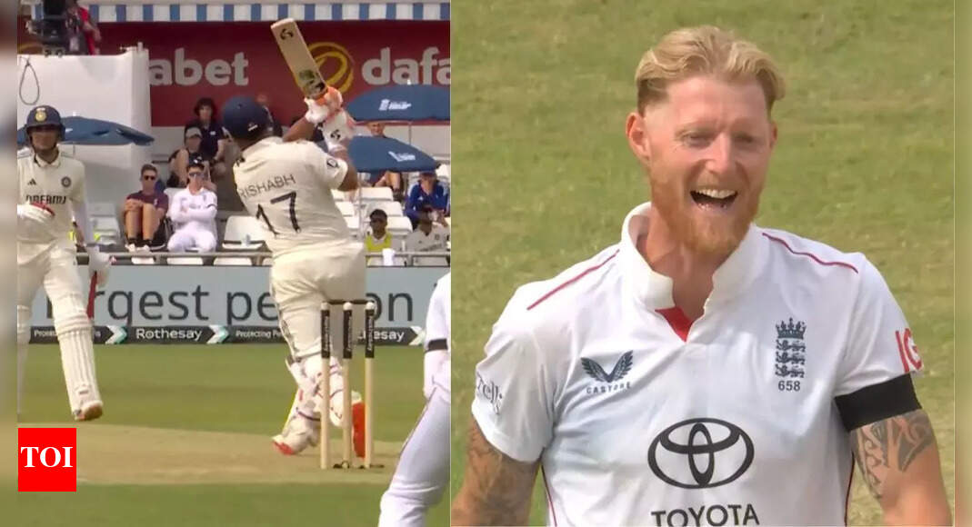 IND vs ENG: Ben Stokes bursts out laughing after Rishabh Pant smacks him down the ground for four – watch | Cricket News