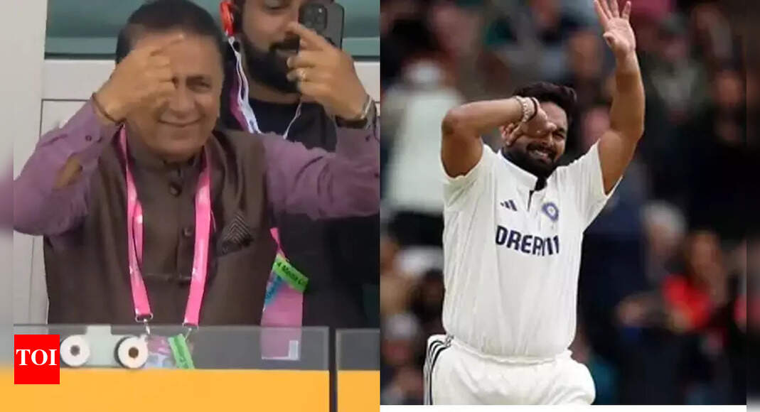 India vs England Test: Sunil Gavaskar calls for Rishabh Pant’s signature somersault celebration, wicketkeeper politely declines – WATCH | Cricket News