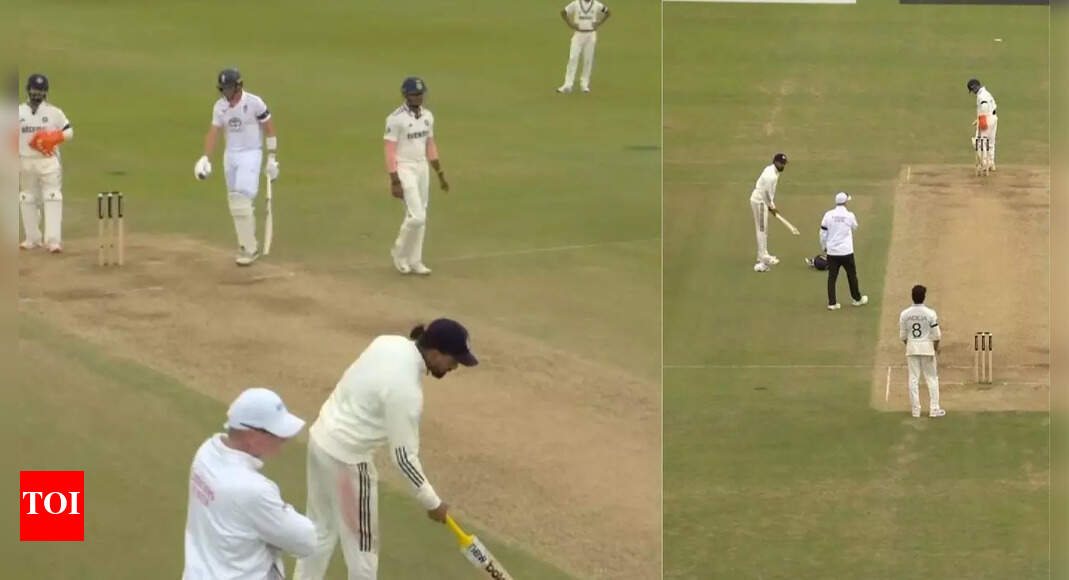 IND vs ENG Test: KL Rahul picks up Joe Root’s bat, umpire intervenes | Cricket News