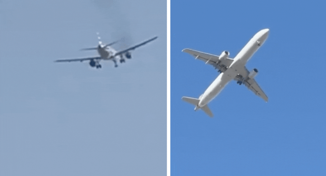 Smoke and sparks midair: American Airlines flight makes emergency landing in Las Vegas shortly after takeoff; witnesses say ‘sounded like large fireworks’ -Watch video