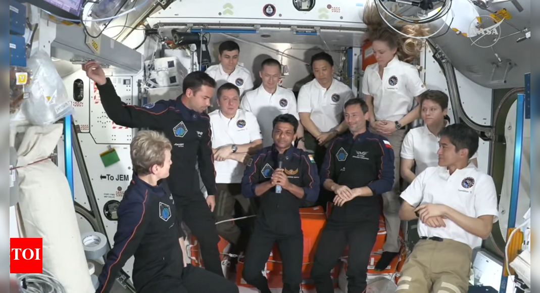 ‘Jai Hind, Jai Bharat’: Shubhanshu Shukla’s first message to India from ISS; says ‘not easy to stand here’ | India News