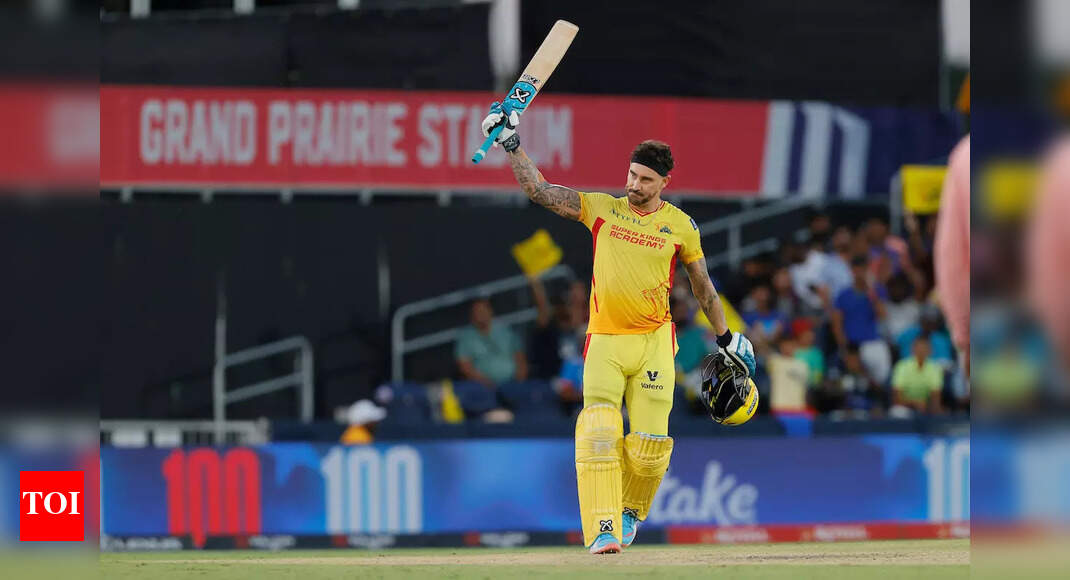 MLC 2025: Faf du Plessis creates history with this record for Texas Super Kings | Cricket News