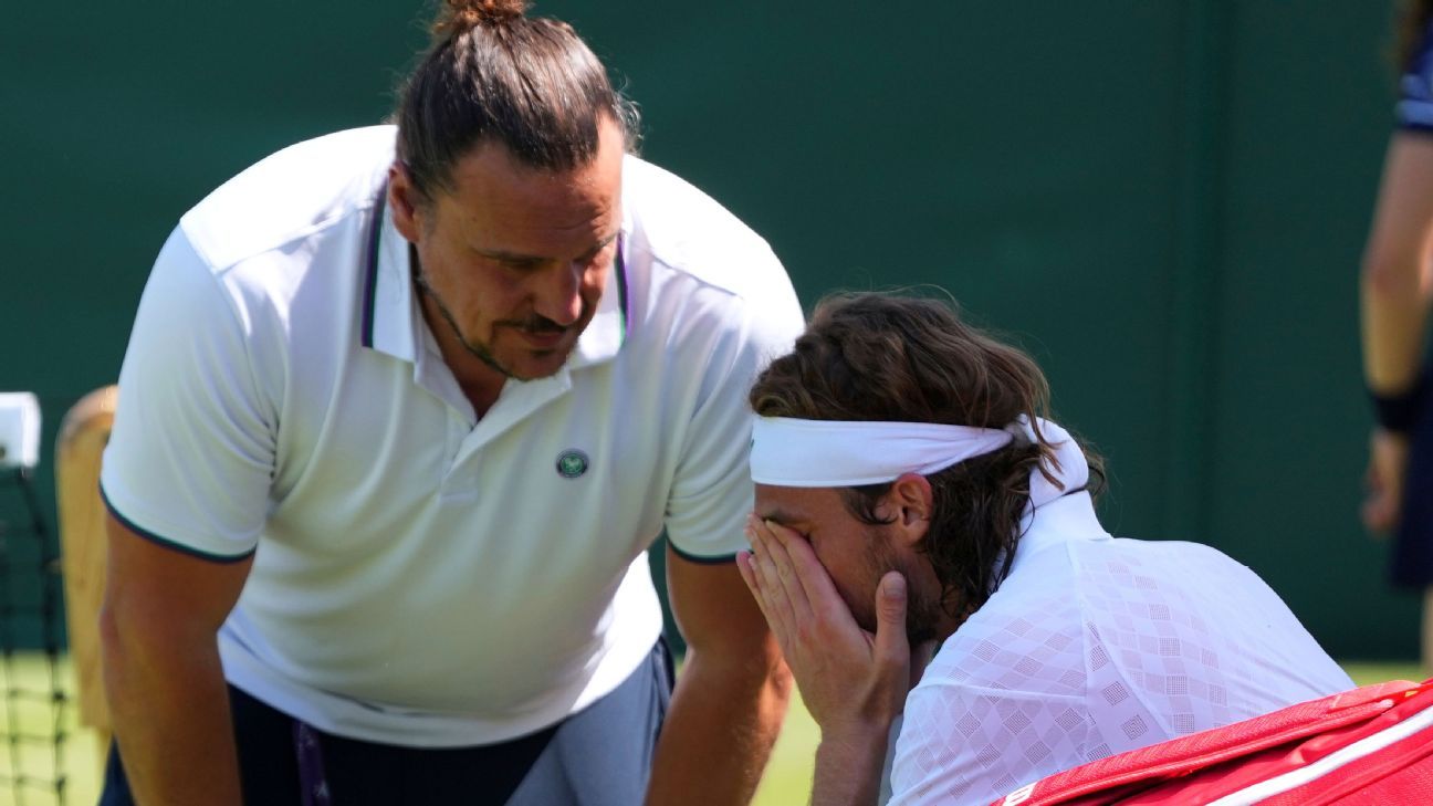 Injured Stefanos Tsitsipas exits Wimbledon, ‘left without answers’