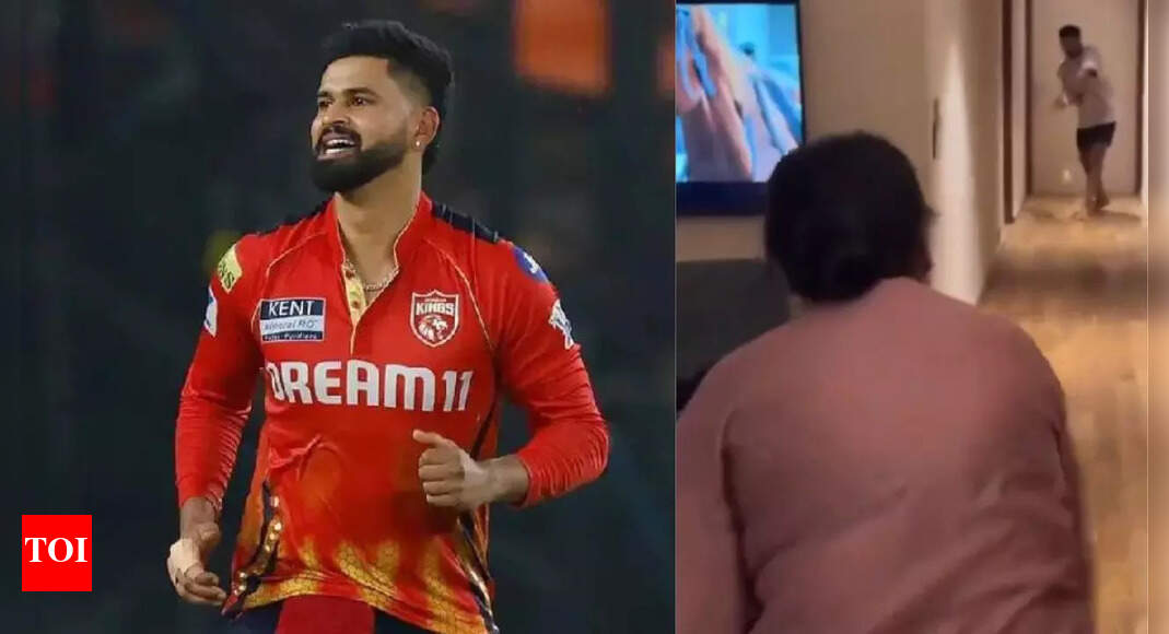 Watch: Shreyas Iyer clean bowled! Mother celebrates after taking sons wicket | Cricket News