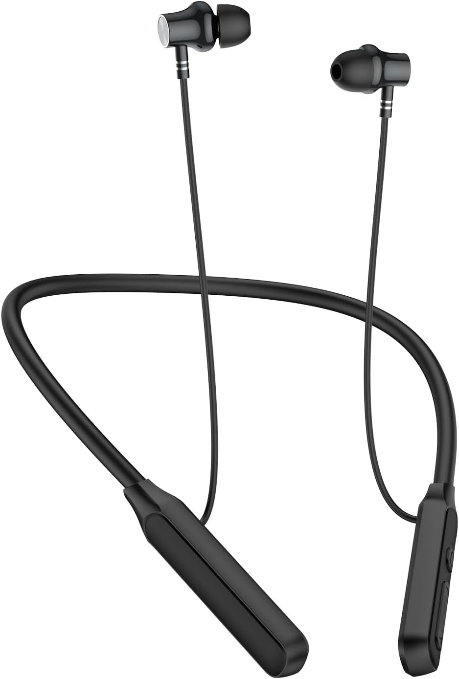 Neck Headphones Wireless Bluetooth，V5.2 with Microphone Neckband Bluetooth Headphones，35 Hours of Playtime in-Ear Neckband Earbuds no Power Button IPX7 Sweat-Resistant deep bass (Y6H)