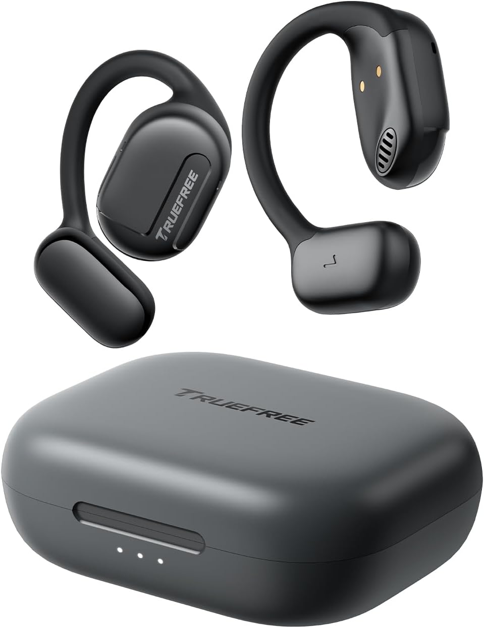 truefree O1 Open Ear Headphones Bluetooth 5.3 Wireless Open Ear Earbuds with 16.2mm Driver, Immersive Stereo Sound, Noise-Cancellation Mic for Clear Calls, 45H Playtime, for Sports Workout