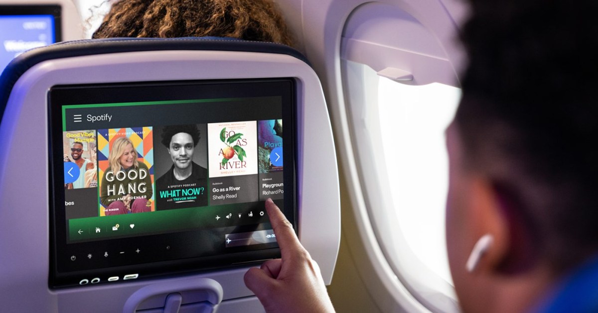 Spotify brings playlists, podcasts, and audiobooks to United flights