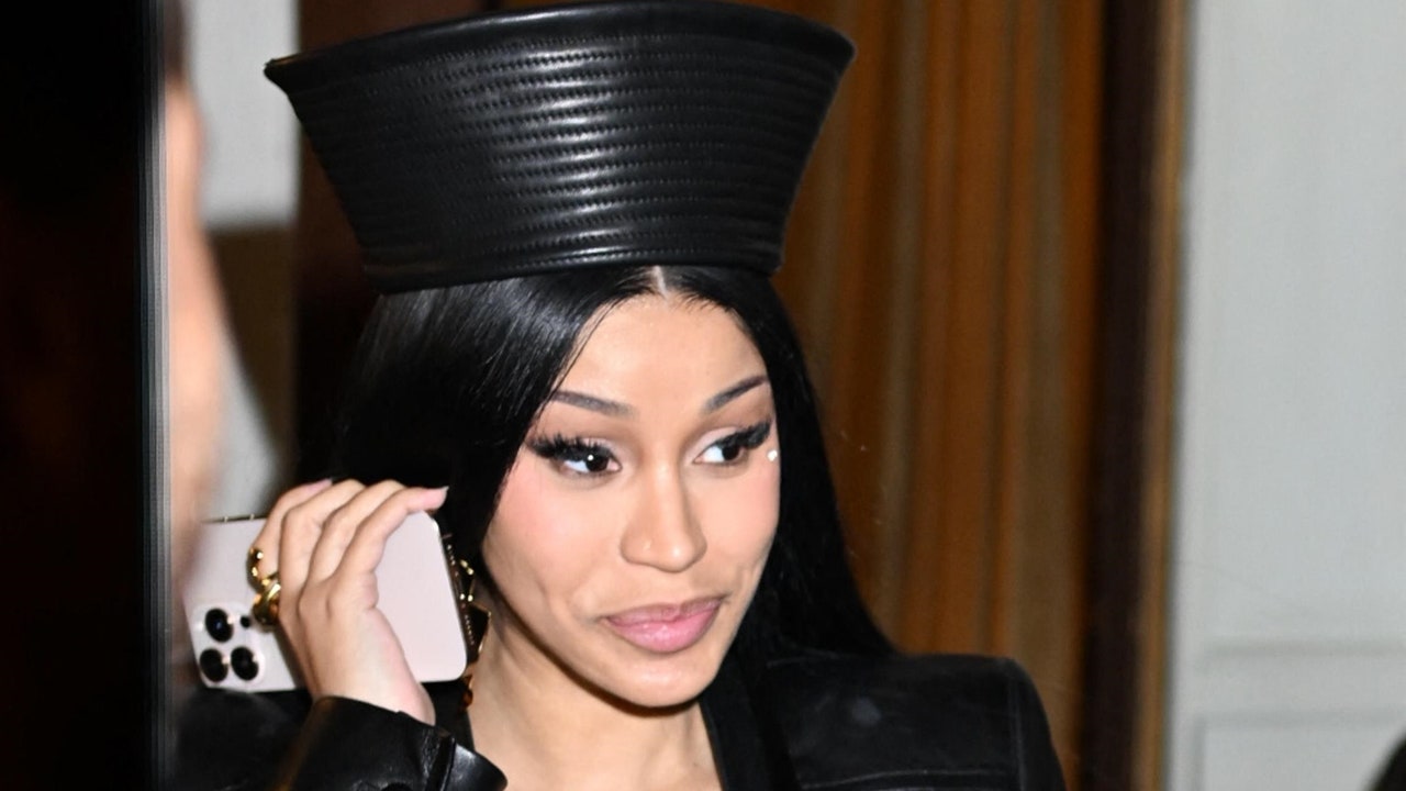 Cardi B and Stefon Diggs Don Matching Leather Date Night Looks