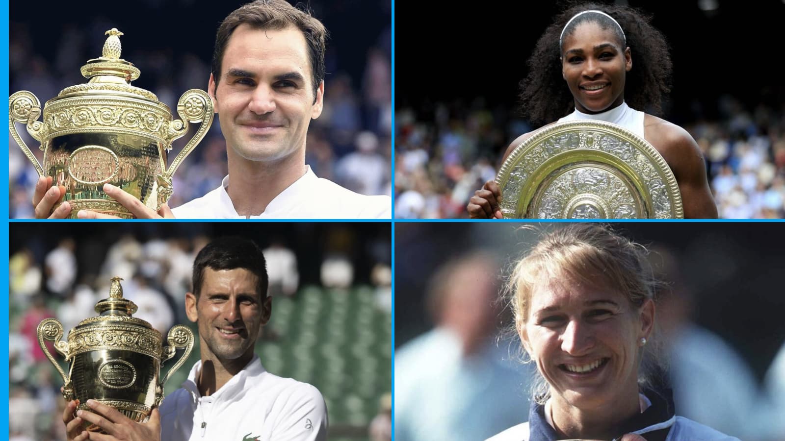 Building the ultimate grass court champion featuring Federer, Djokovic, Graf and Williams