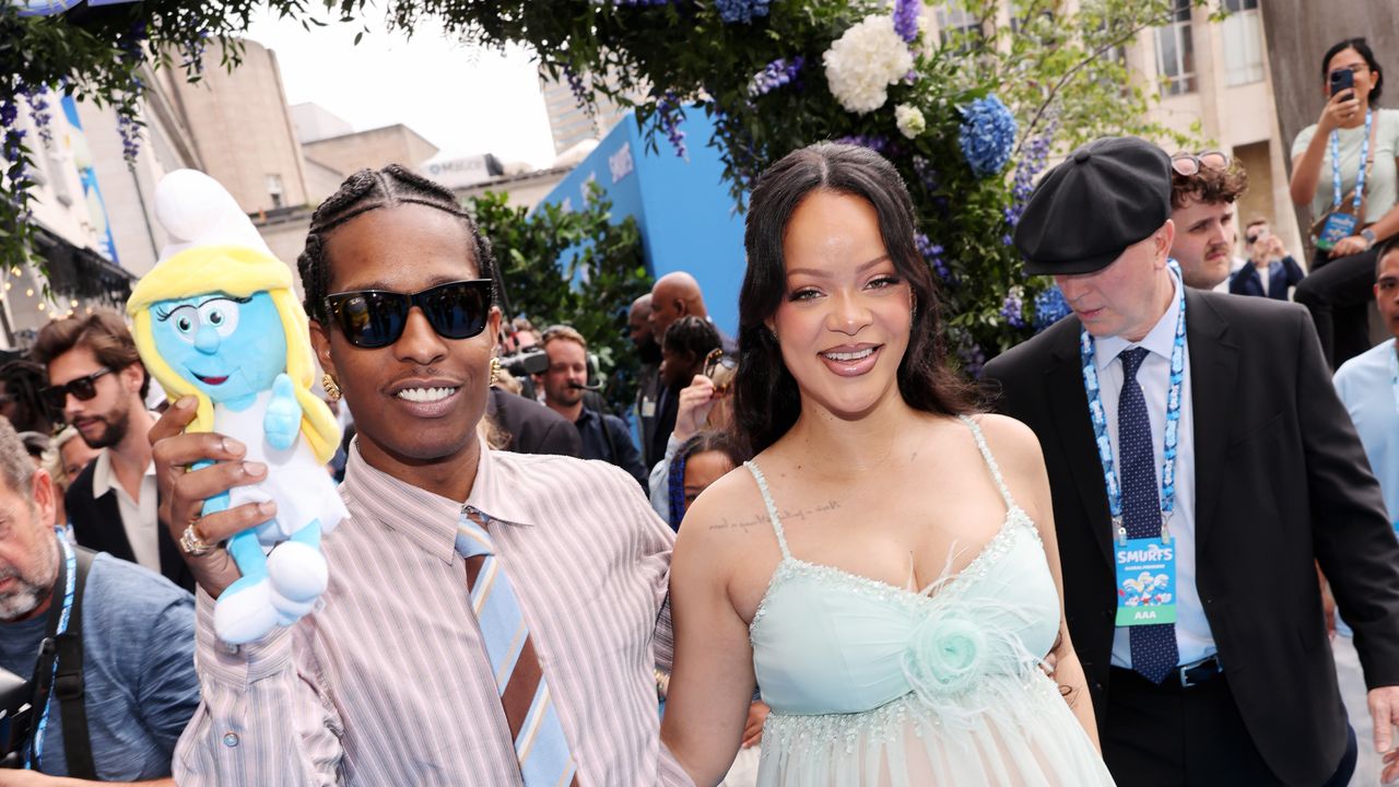 Rihanna’s Baby-Blue Chanel Look Was Inspired By Karl Lagerfeld’s Noughties Couture