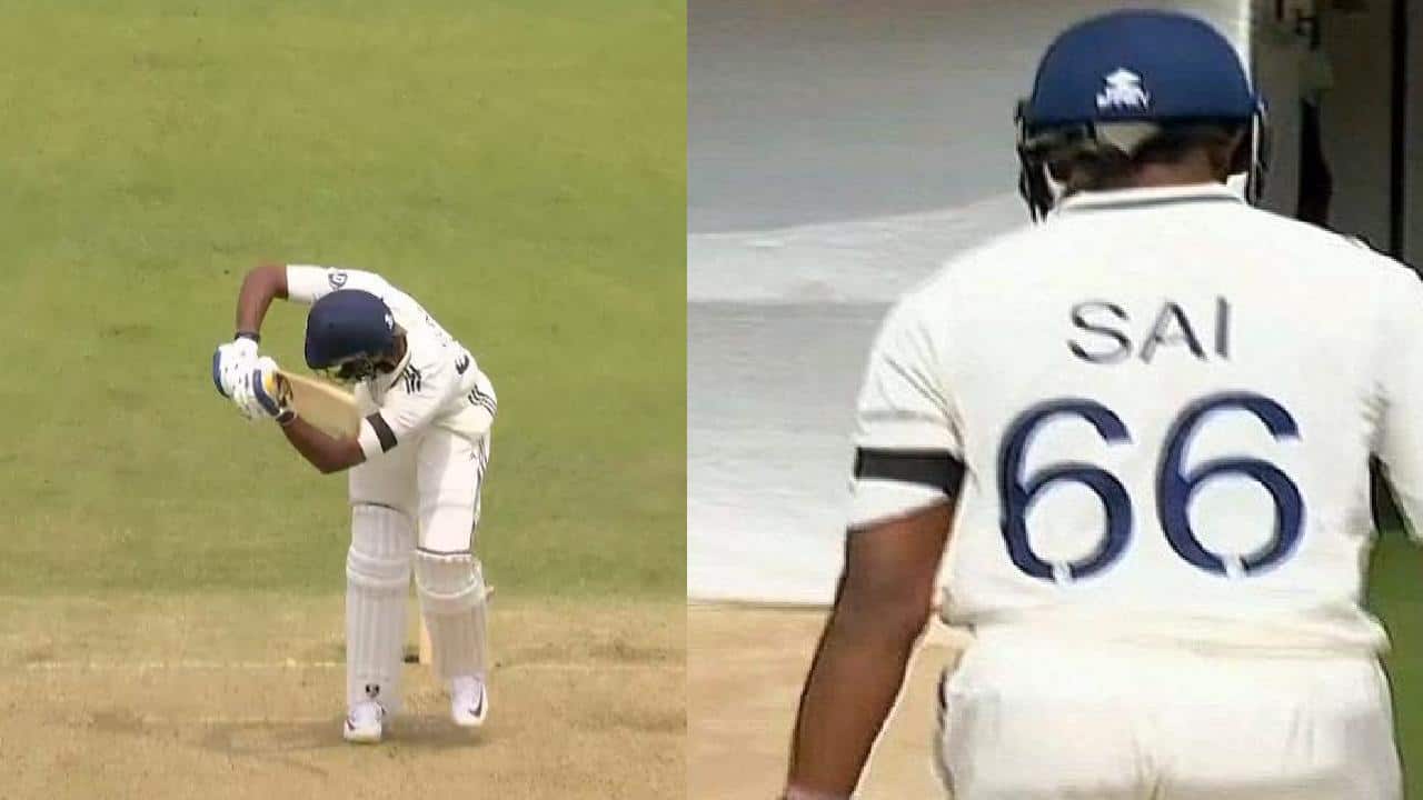 Watch: Sai Reformson falls for a duck on a mistable test debut in Headingley