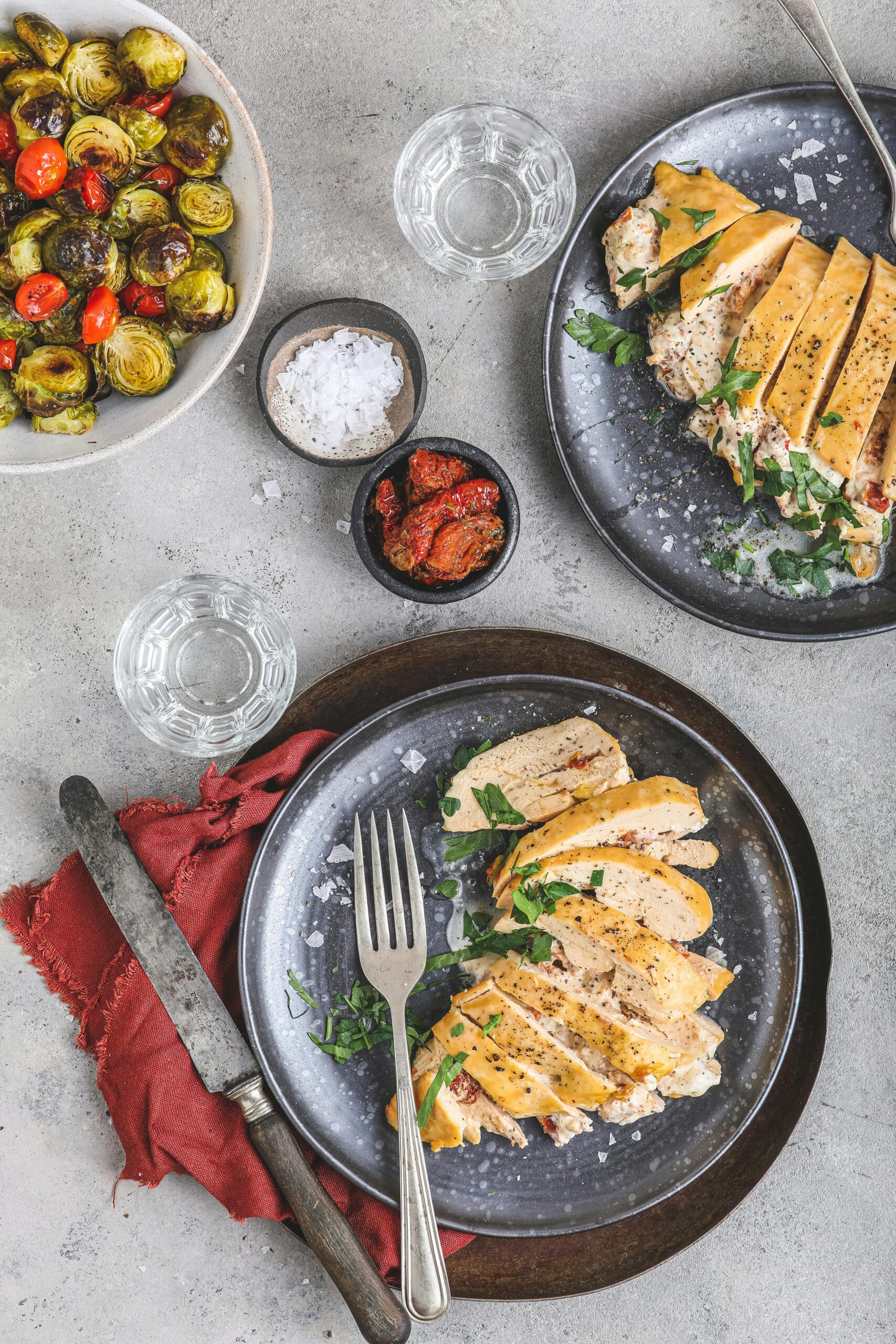 Air fryer stuffed chicken breasts w/ herb cheese — Recipe — Diet Doctor