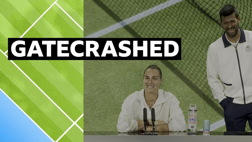Djokovic has some fun as he joins Sabalenka media conference