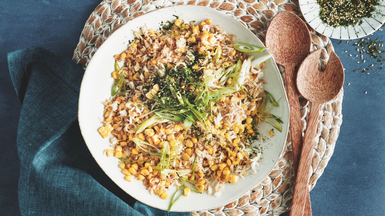 Corn Furikake Fried Rice Recipe