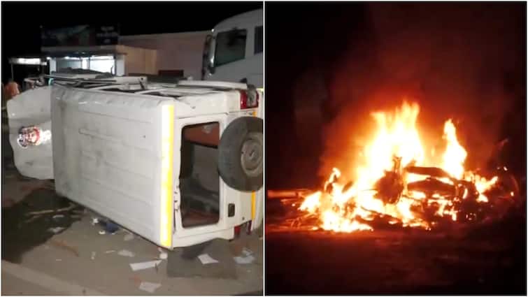 UP Stone-Pelting Arson Erupt After Chandrashekhar Azad Stopped From Meeting Rape Victim Family Kausambhi Over 20 Held