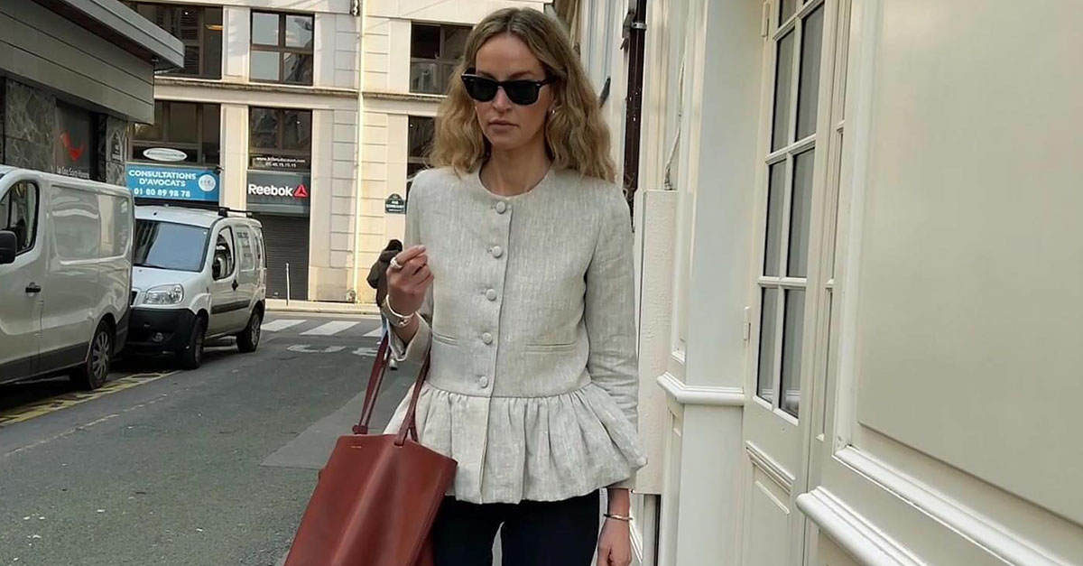 The Peplum Jacket Trend Everyone Will Be Wearing Through 2026