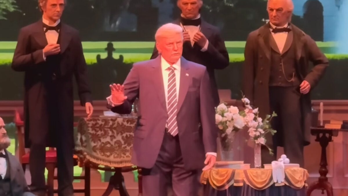 The Trump Robot Has Returned to Center Stage at Disney World, With a Facelift