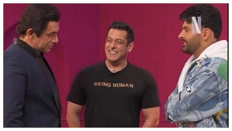 Salman Khan Cracks Up As Sunil Grover Mimics Him On Kapil Sharma’s Netflix Show