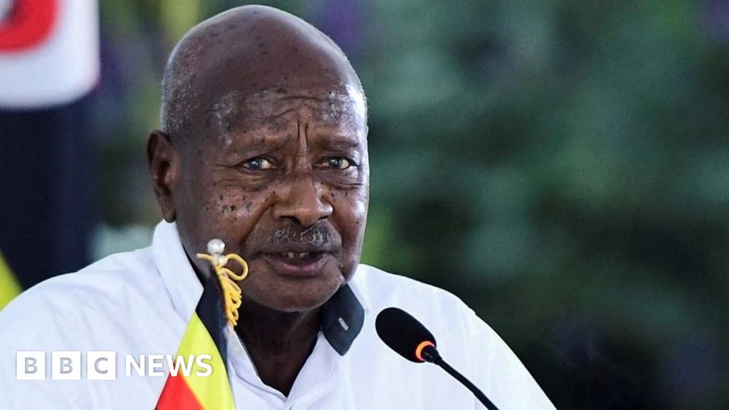 Yowri Museweni, president of Uganda, signs new laws allowing military testing for citizens.