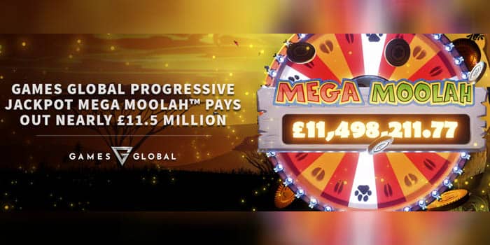 Games Global’s Mega Moolah Game Awards .6M Jackpot
