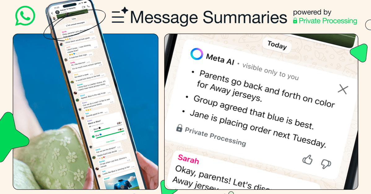 WhatsApp rolls out AI-generated summaries for private messages