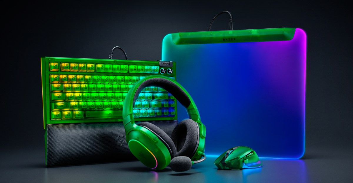 Razer’s new translucent Phantom Collection shows off your gamer lights