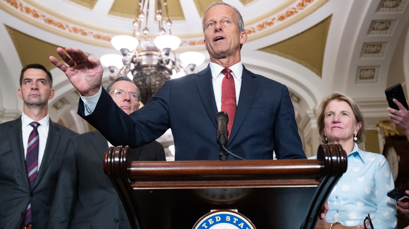 Senate Republicans dealt a blow on Medicaid changes in budget bill : NPR