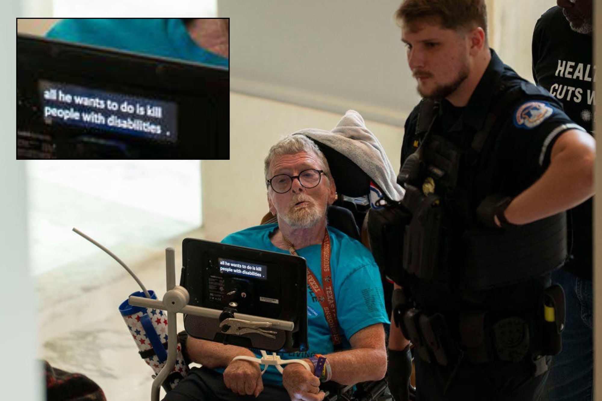 Capitol Police Zip-Tied Elderly Wheelchair Users During Protest Over Medicaid Cuts
