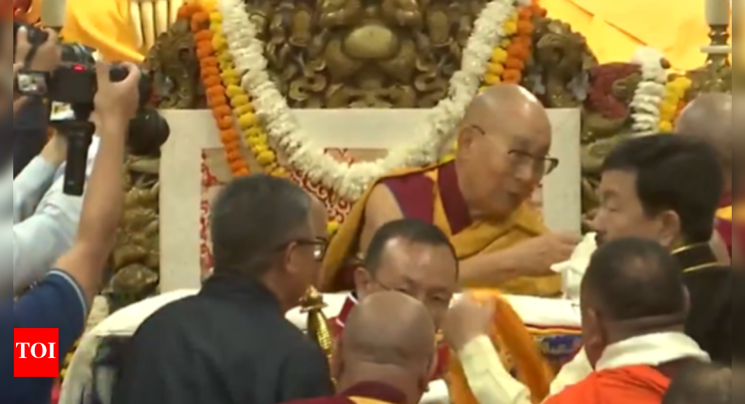 Kiren Rijiju attends Dalai Lama birthday celebrations; visit amid India-China war of words over spiritual leader’s ‘successor’ – watch video | India News