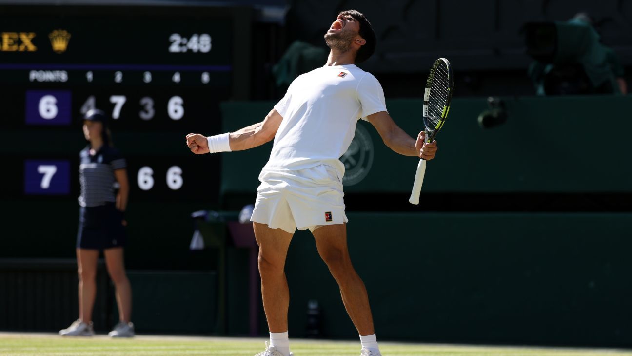 Alcaraz handles Fritz, will meet Sinner in Wimbledon final