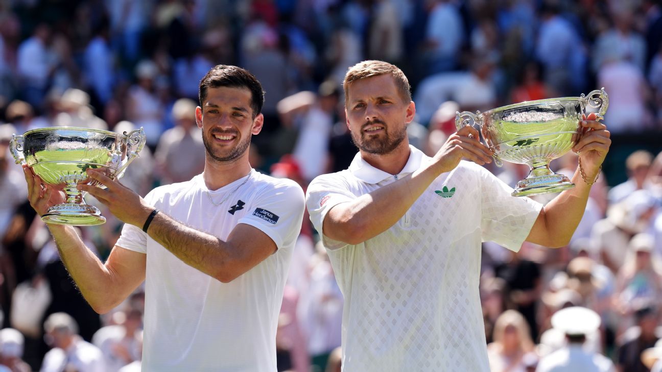 Wimbledon 2025: Brits Julian Cash, Lloyd Glasspool win doubles final