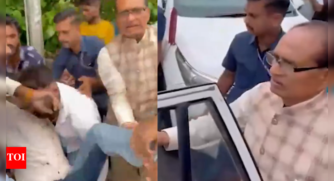 Watch: Shivraj Singh Chouhan halts convoy to help crash victim; rushes youth to hospital in Bhopal | India News
