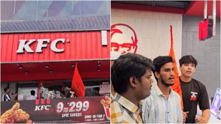 Hindu Outfit Shuts Down KFC, Nazeer Foods Outlets In Ghaziabad Over Meat Sale In ‘Sawan’: WATCH