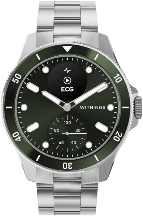 Withings Scanwatch Nova – Heart Health Hybrid Smart Watch for Men & Women – SPO2, Temperature Monitoring, Sleep, Respiratory Health, Cycle Monitoring, 30-Day Battery Life, Apple iOS/Android