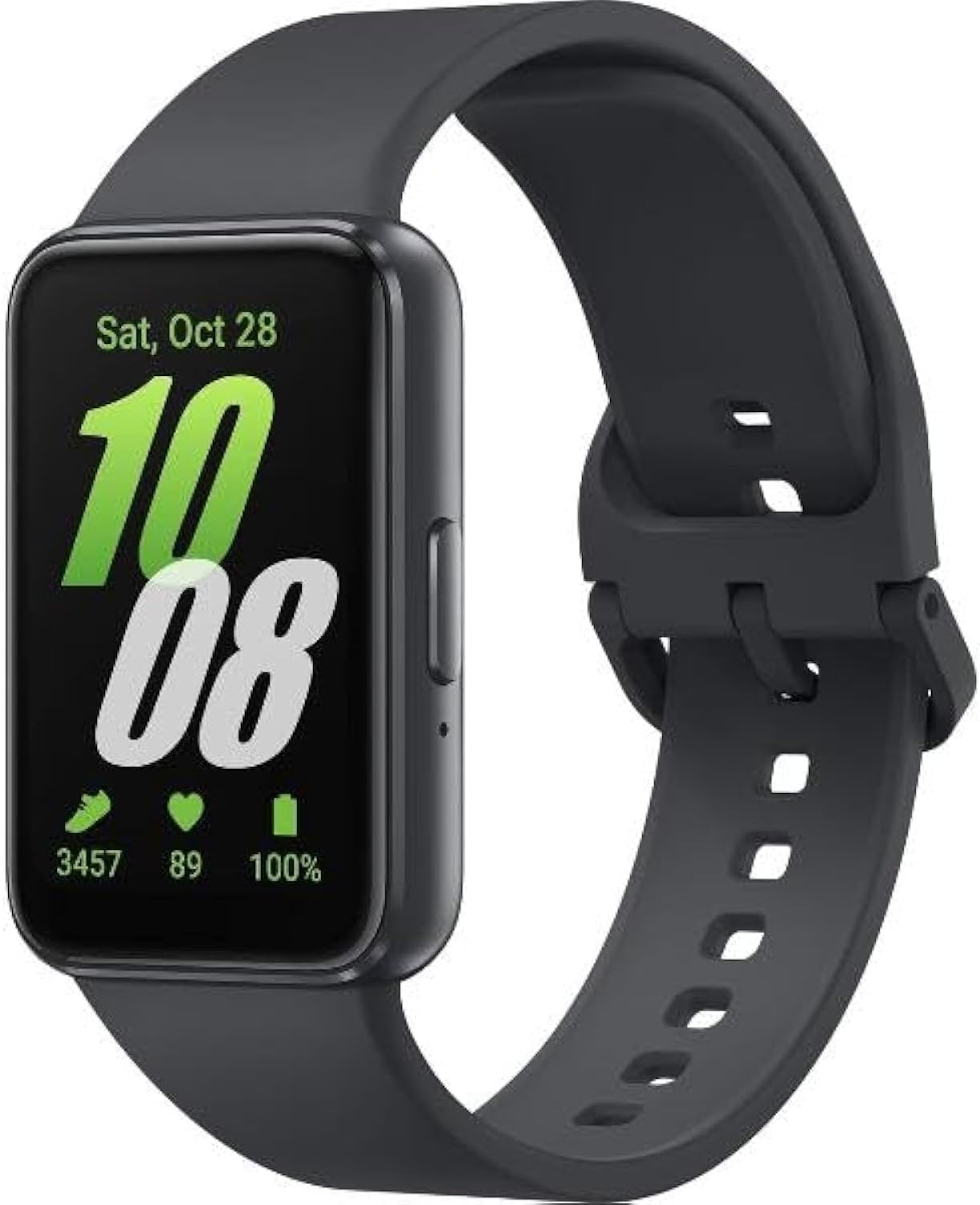 SAMSUNG Galaxy FIT 3 [2024] 1.6″ AMOLED Display | 14 Days Battery Life | 100+ Watchfaces | 100+ Exercise Modes | International Model – (Black)
