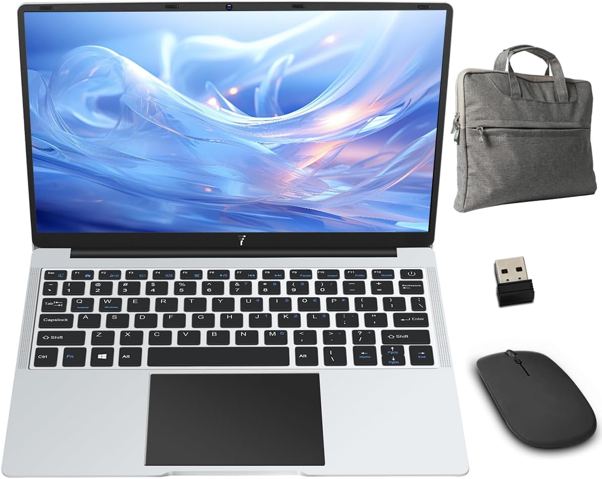 14.1″ laptops,Ultral Light Laptop Computer,6GB RAM,128GB Storage(64GB eMMC+ 64GB Card),with Celeron Processor (up to 2.4 GHz),1920×1080 FHD,Webcam, WiFi,Mini HDMI, USB,8000mAh(Sliver) 14.1″ laptops,Ultral Light Laptop Computer,6GB RAM,128GB Storage(64GB eMMC+ 64GB Card),with Celeron Processor (up to 2.4 GHz),1920×1080 FHD,Webcam, WiFi,Mini HDMI, USB,8000mAh(Sliver)
