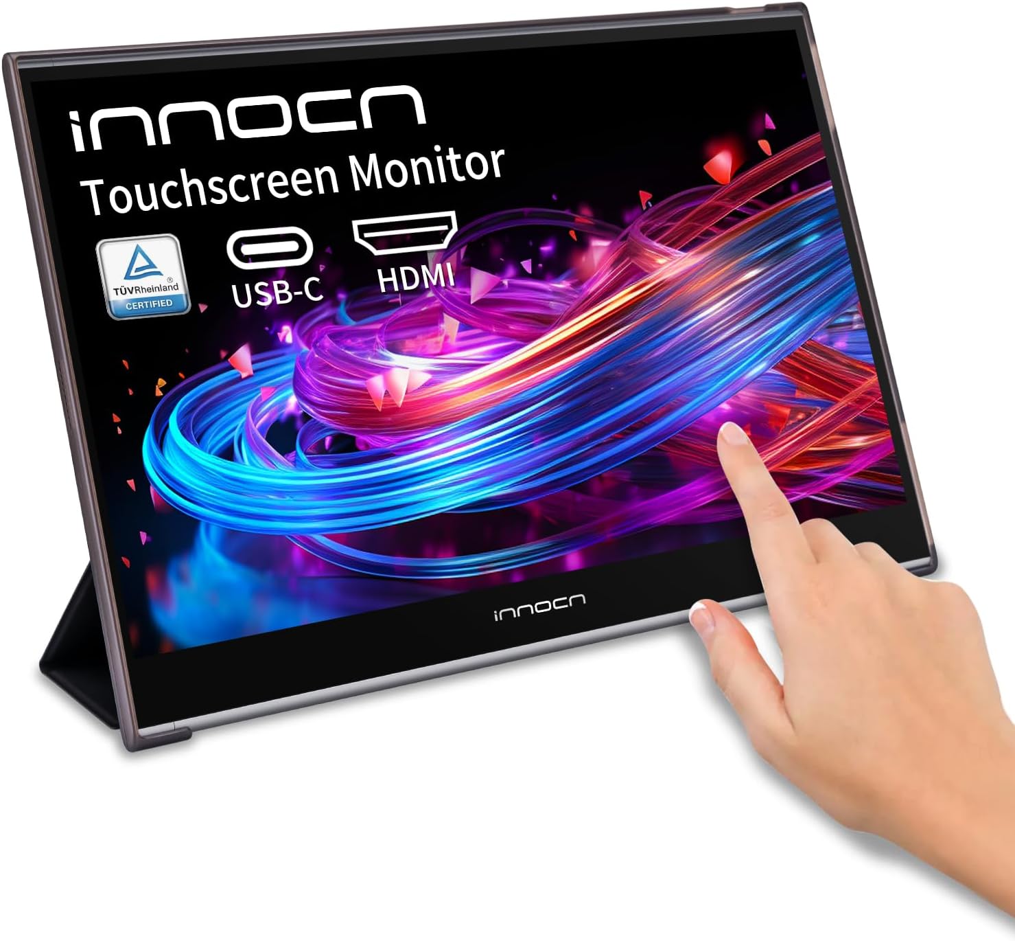 INNOCN 15.6 inch Portable Monitor Touchscreen for Laptop FHD 1080P USB C HDMI External Display Travel Second Monitor for MacBook Windows Tablets Android Chrome PS4 Switch Mini PC