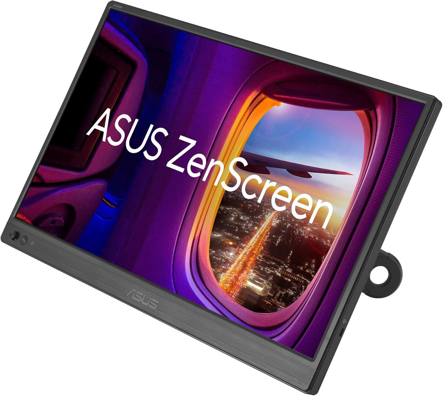 ASUS ZenScreen 16” Portable USB Monitor (MB169CK) – Full HD, IPS, Dual USB-C, Mini-HDMI, Eye Care, Flicker Free, Blue Light Filter, Anti-Glare Surface, 360° Kickstand, 3 yr Warranty