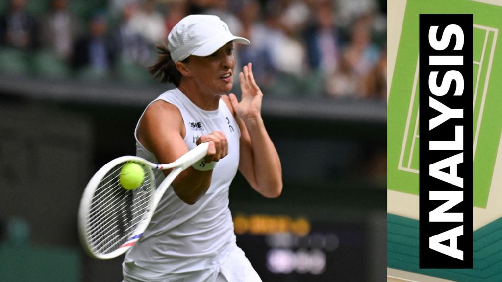 How is Swiatek's grip affecting her forehand smash? How is Swiatek's grip affecting her forehand smash?