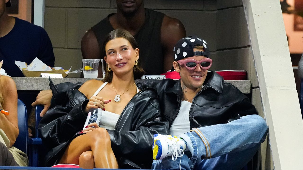 Hailey Bieber Promotes Justin Bieber’s New Album With a Rare Matching Look