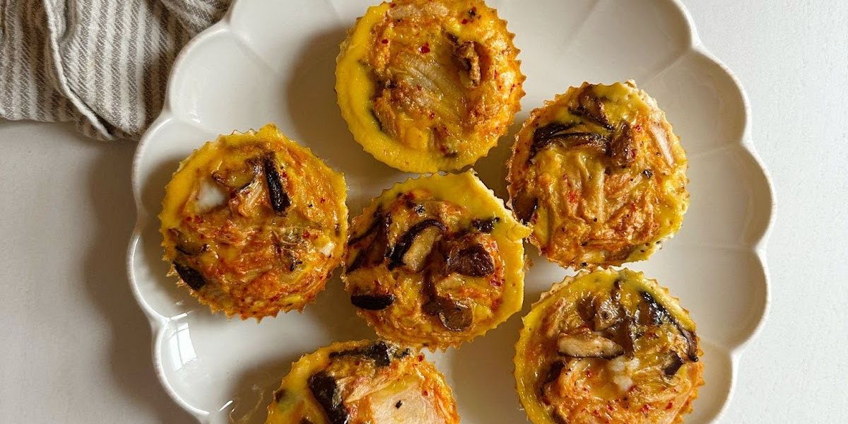 Shiitake-Kimchi Egg Bites Recipe | SELF