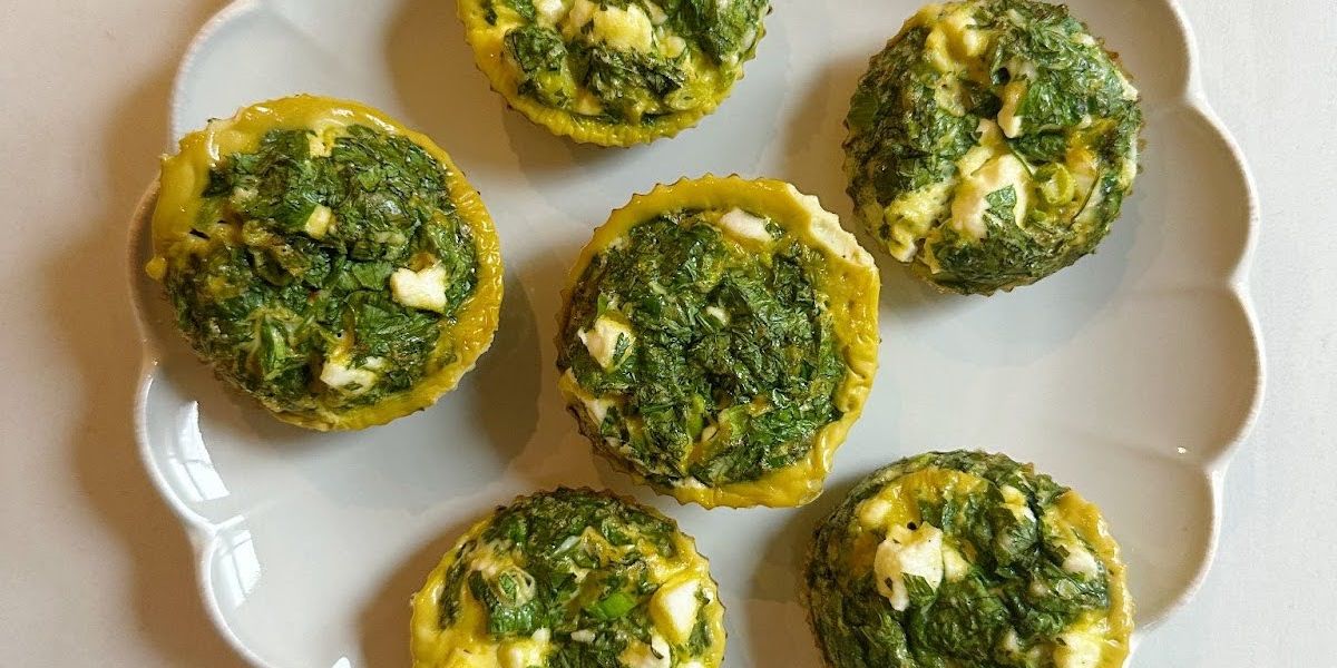 Ultra-Herby Feta Egg Bites