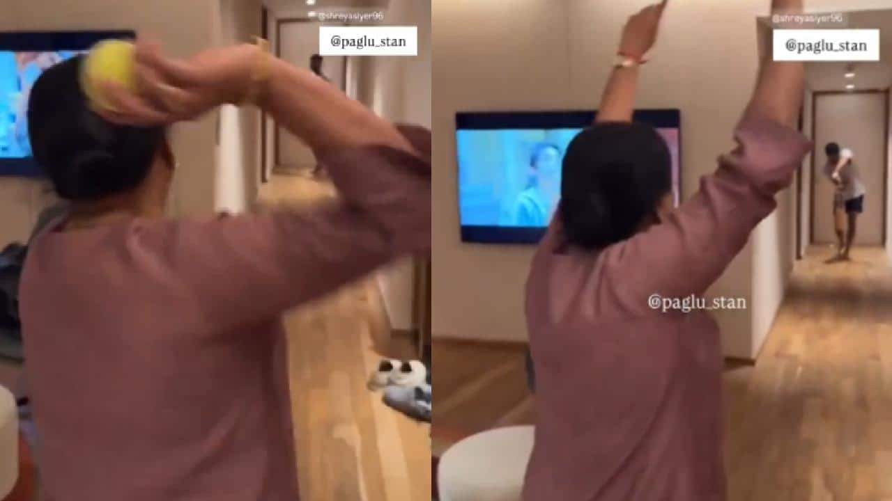 Shreyas Iyer’s mother takes the internet from the storm, the video of a clean bowling son is going viral