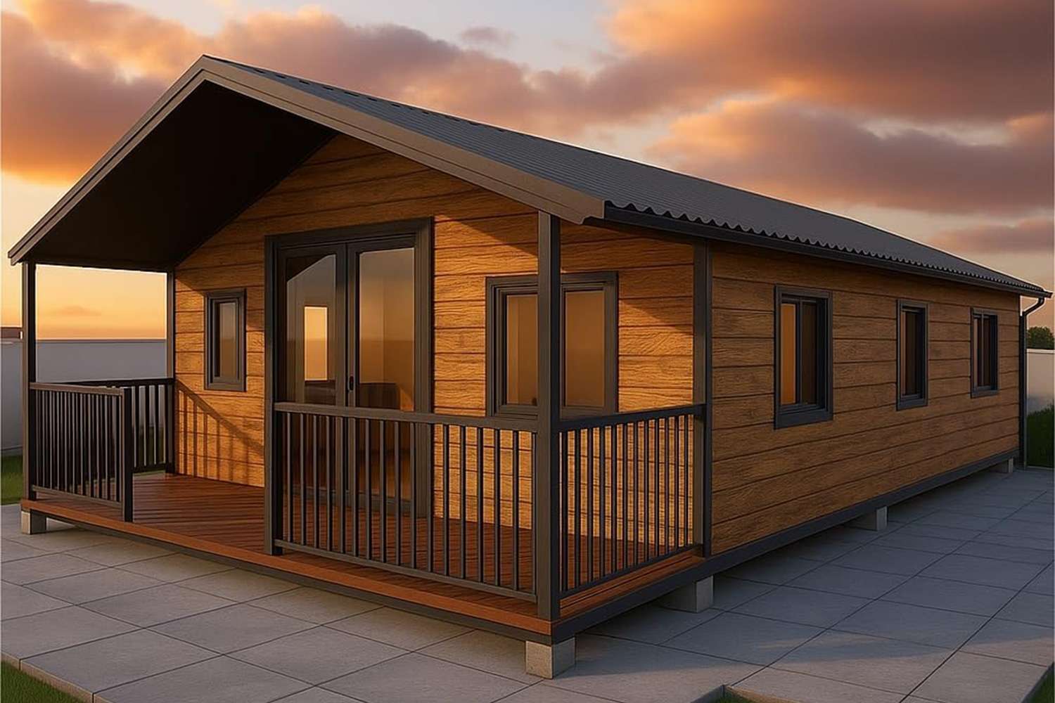 This Amazon Tiny Home Looks Just Like a Log Cabin