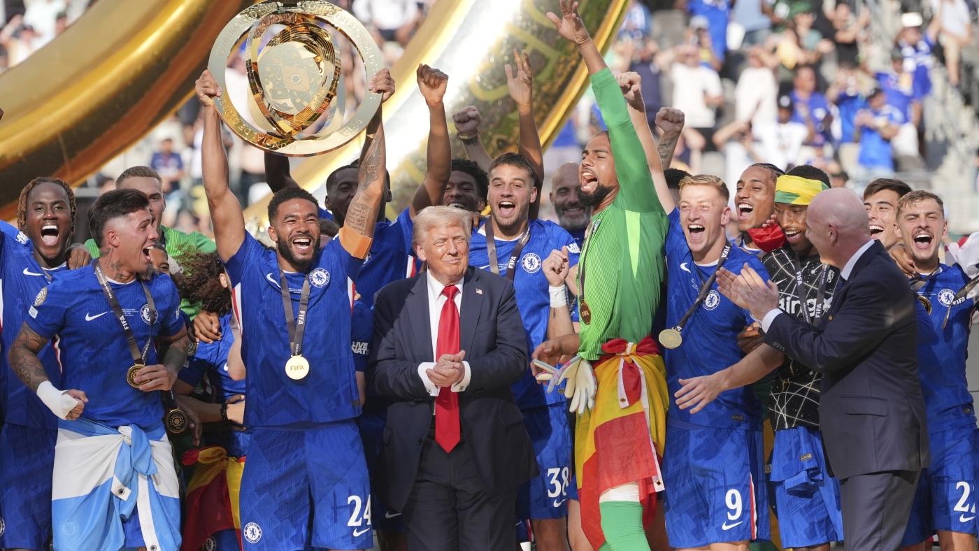 Trump attends FIFA Club World Cup final : NPR