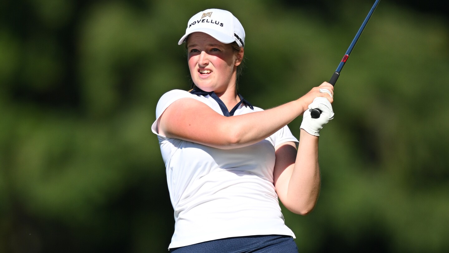 Top-ranked amateur Lottie Woad in contention heading into weekend at Amundi Evian